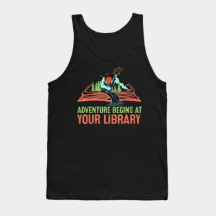 Adventure Begins At Your Library Summer Reading 2024 Tank Top